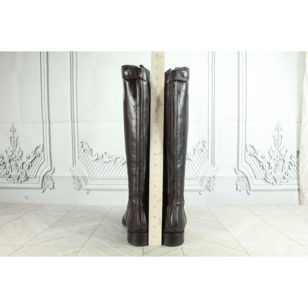 Strenesse Gabriele Strehle Brown Soft Leather Knee High Boots Size 7.5 - Picture 7 of 9